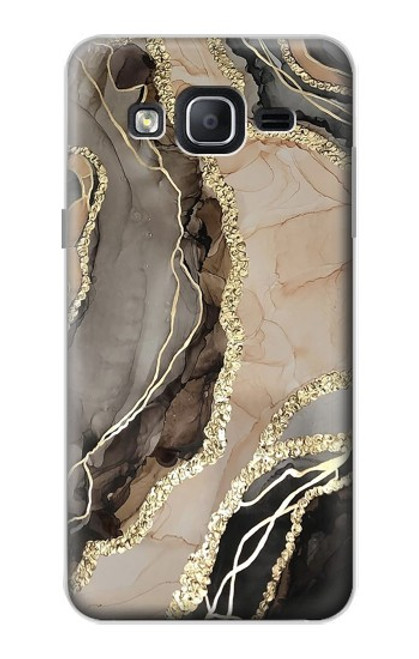 W3700 Marble Gold Graphic Printed Hülle Schutzhülle Taschen und Leder Flip für Samsung Galaxy On5
