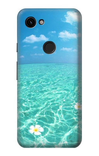 W3720 Summer Ocean Beach Hülle Schutzhülle Taschen und Leder Flip für Google Pixel 3a