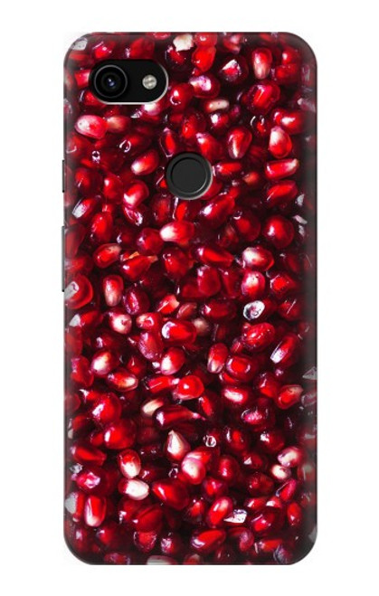 W3757 Pomegranate Hülle Schutzhülle Taschen und Leder Flip für Google Pixel 3a XL