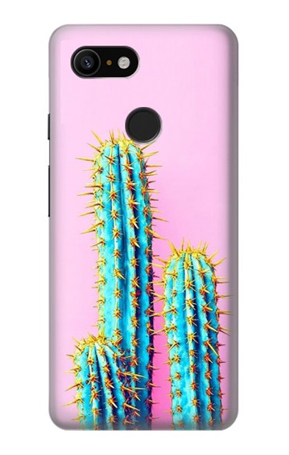 W3673 Cactus Hülle Schutzhülle Taschen und Leder Flip für Google Pixel 3
