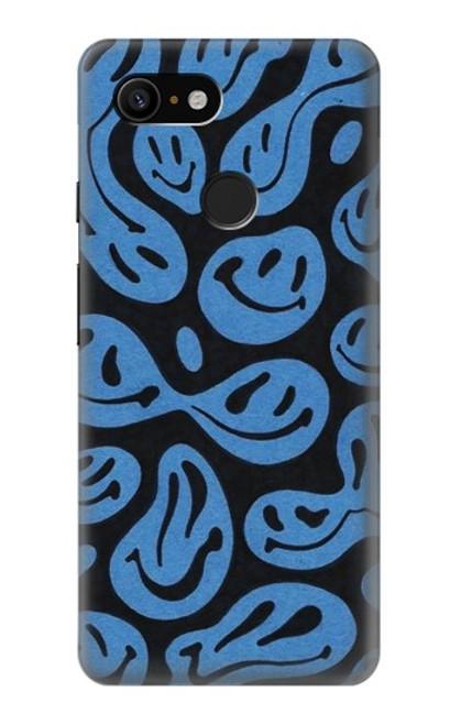 W3679 Cute Ghost Pattern Hülle Schutzhülle Taschen und Leder Flip für Google Pixel 3