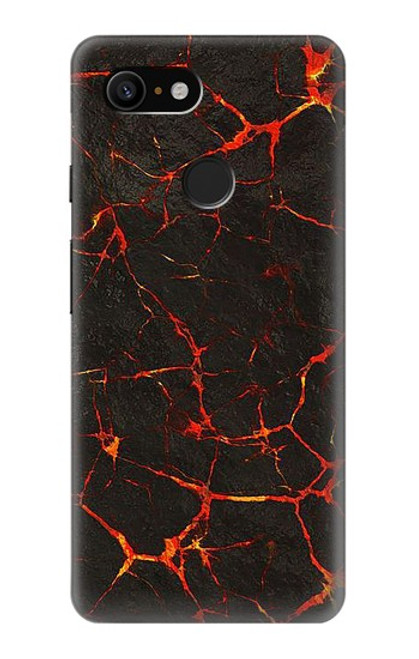 W3696 Lava Magma Hülle Schutzhülle Taschen und Leder Flip für Google Pixel 3