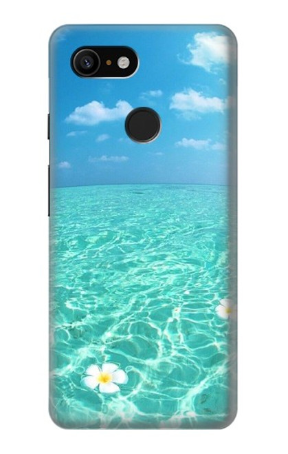 W3720 Summer Ocean Beach Hülle Schutzhülle Taschen und Leder Flip für Google Pixel 3