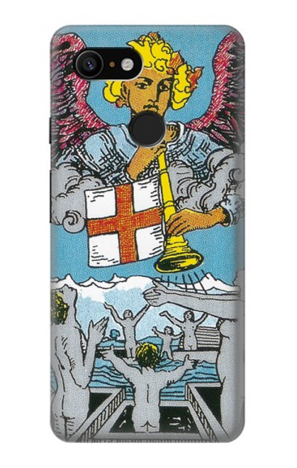 W3743 Tarot Card The Judgement Hülle Schutzhülle Taschen und Leder Flip für Google Pixel 3