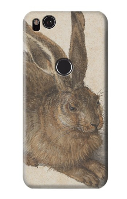 W3781 Albrecht Durer Young Hare Hülle Schutzhülle Taschen und Leder Flip für Google Pixel 2