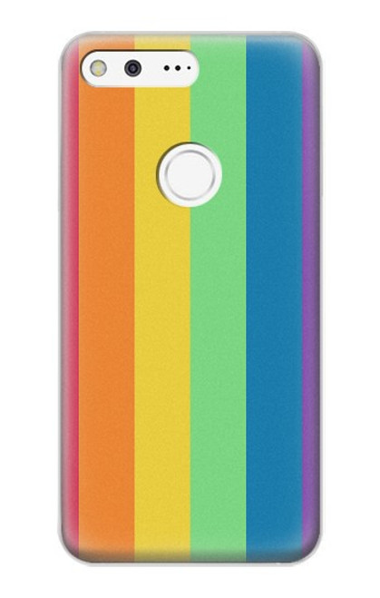 W3699 LGBT Pride Hülle Schutzhülle Taschen und Leder Flip für Google Pixel XL