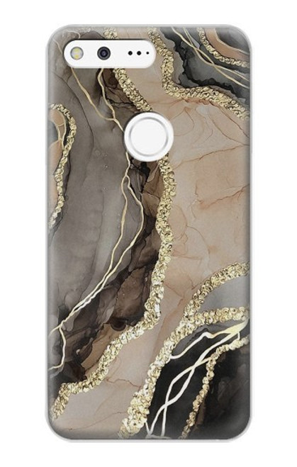 W3700 Marble Gold Graphic Printed Hülle Schutzhülle Taschen und Leder Flip für Google Pixel XL