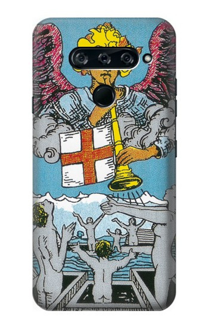 W3743 Tarot Card The Judgement Hülle Schutzhülle Taschen und Leder Flip für LG V40, LG V40 ThinQ