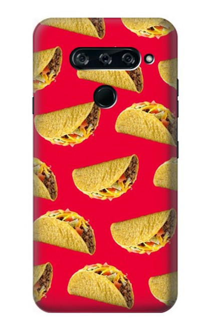 W3755 Mexican Taco Tacos Hülle Schutzhülle Taschen und Leder Flip für LG V40, LG V40 ThinQ