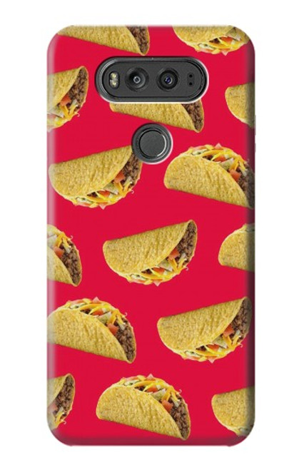 W3755 Mexican Taco Tacos Hülle Schutzhülle Taschen und Leder Flip für LG V20