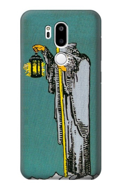 W3741 Tarot Card The Hermit Hülle Schutzhülle Taschen und Leder Flip für LG G7 ThinQ