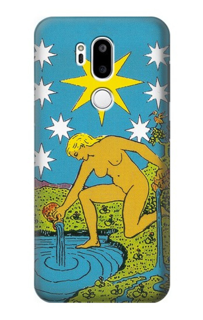 W3744 Tarot Card The Star Hülle Schutzhülle Taschen und Leder Flip für LG G7 ThinQ