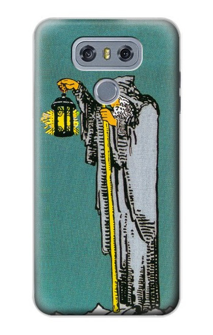 W3741 Tarot Card The Hermit Hülle Schutzhülle Taschen und Leder Flip für LG G6