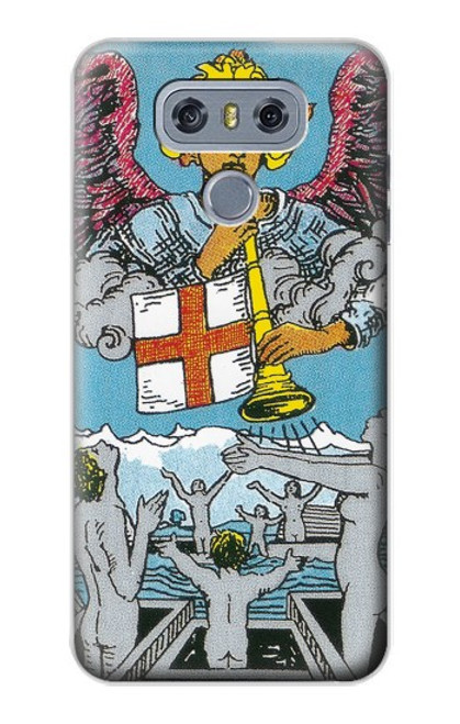 W3743 Tarot Card The Judgement Hülle Schutzhülle Taschen und Leder Flip für LG G6