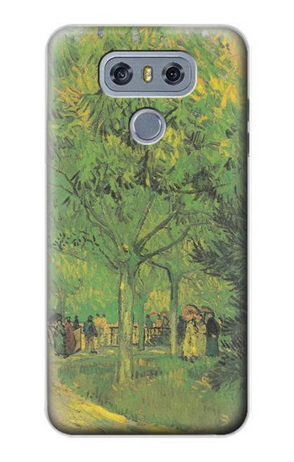 W3748 Van Gogh A Lane in a Public Garden Hülle Schutzhülle Taschen und Leder Flip für LG G6