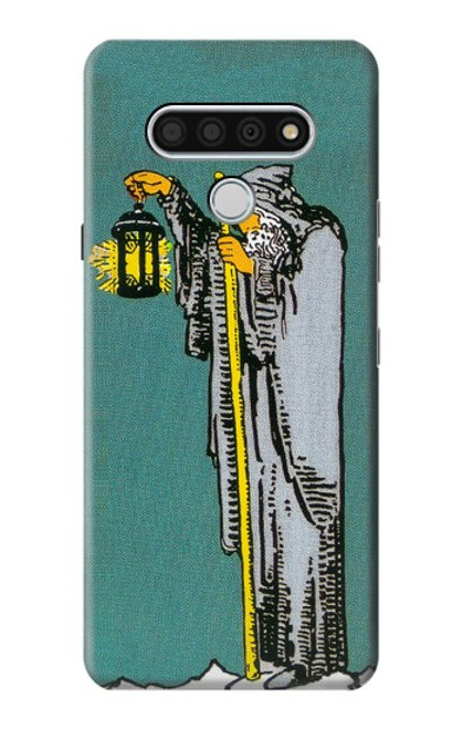 W3741 Tarot Card The Hermit Hülle Schutzhülle Taschen und Leder Flip für LG Stylo 6