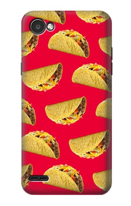 W3755 Mexican Taco Tacos Hülle Schutzhülle Taschen und Leder Flip für LG Q6