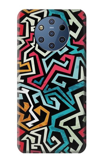 W3712 Pop Art Pattern Hülle Schutzhülle Taschen und Leder Flip für Nokia 9 PureView