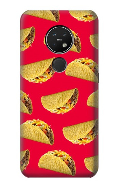 W3755 Mexican Taco Tacos Hülle Schutzhülle Taschen und Leder Flip für Nokia 7.2