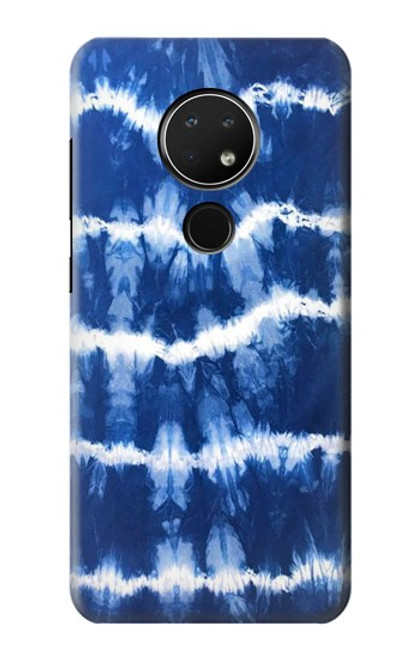 W3671 Blue Tie Dye Hülle Schutzhülle Taschen und Leder Flip für Nokia 6.2