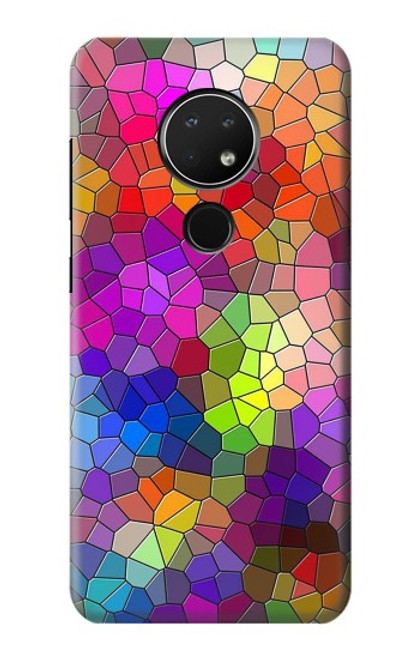 W3677 Colorful Brick Mosaics Hülle Schutzhülle Taschen und Leder Flip für Nokia 6.2