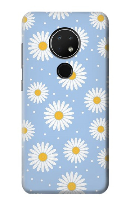 W3681 Daisy Flowers Pattern Hülle Schutzhülle Taschen und Leder Flip für Nokia 6.2