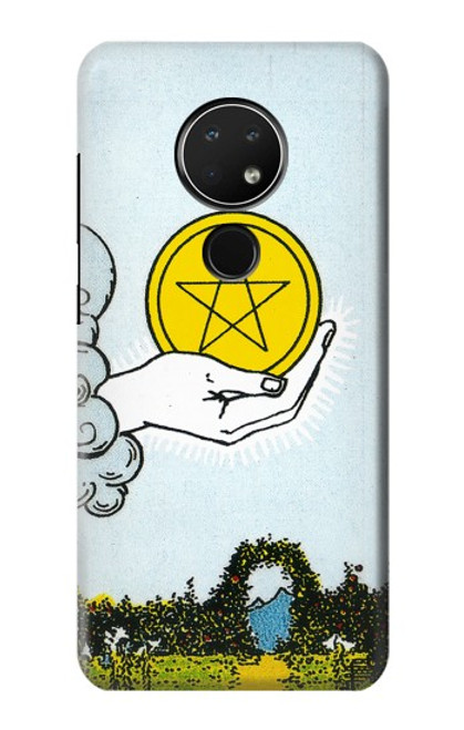 W3722 Tarot Card Ace of Pentacles Coins Hülle Schutzhülle Taschen und Leder Flip für Nokia 6.2