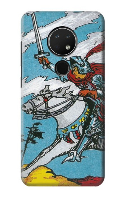 W3731 Tarot Card Knight of Swords Hülle Schutzhülle Taschen und Leder Flip für Nokia 6.2