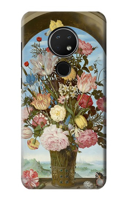 W3749 Vase of Flowers Hülle Schutzhülle Taschen und Leder Flip für Nokia 6.2