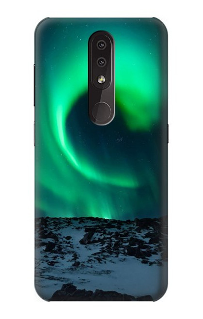 W3667 Aurora Northern Light Hülle Schutzhülle Taschen und Leder Flip für Nokia 4.2