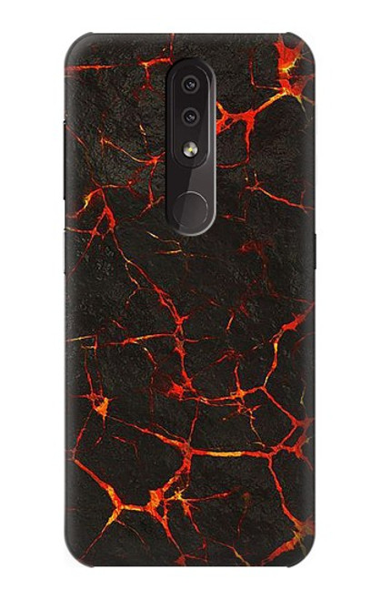 W3696 Lava Magma Hülle Schutzhülle Taschen und Leder Flip für Nokia 4.2