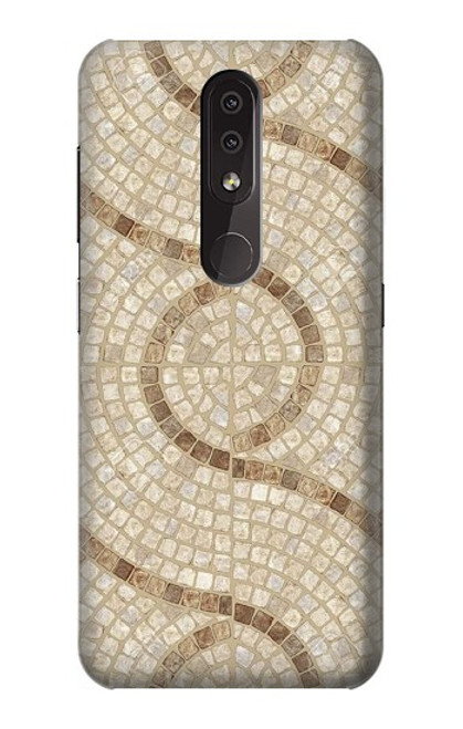 W3703 Mosaic Tiles Hülle Schutzhülle Taschen und Leder Flip für Nokia 4.2