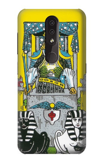 W3739 Tarot Card The Chariot Hülle Schutzhülle Taschen und Leder Flip für Nokia 4.2