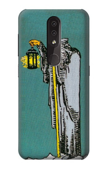 W3741 Tarot Card The Hermit Hülle Schutzhülle Taschen und Leder Flip für Nokia 4.2