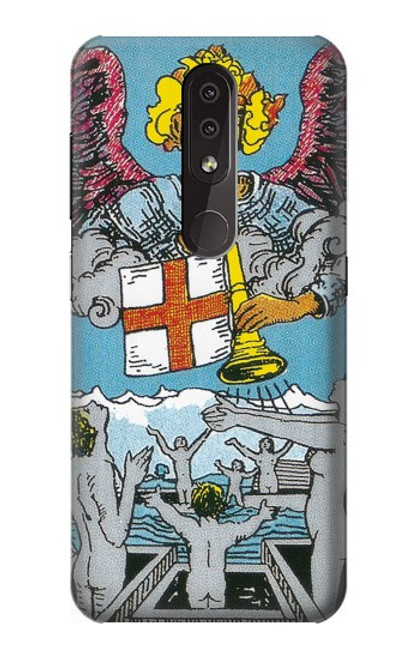 W3743 Tarot Card The Judgement Hülle Schutzhülle Taschen und Leder Flip für Nokia 4.2