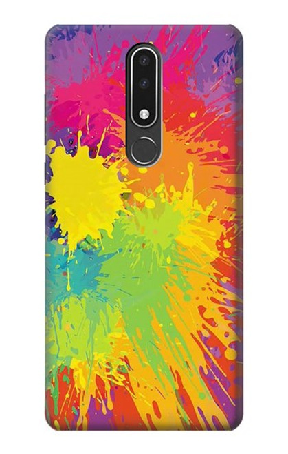 W3675 Color Splash Hülle Schutzhülle Taschen und Leder Flip für Nokia 3.1 plus