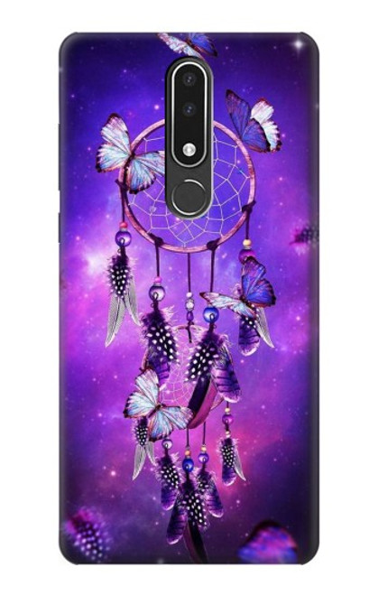 W3685 Dream Catcher Hülle Schutzhülle Taschen und Leder Flip für Nokia 3.1 plus