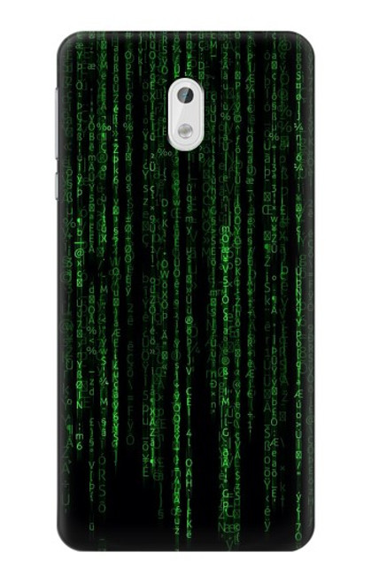 W3668 Binary Code Hülle Schutzhülle Taschen und Leder Flip für Nokia 3