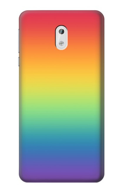 W3698 LGBT Gradient Pride Flag Hülle Schutzhülle Taschen und Leder Flip für Nokia 3