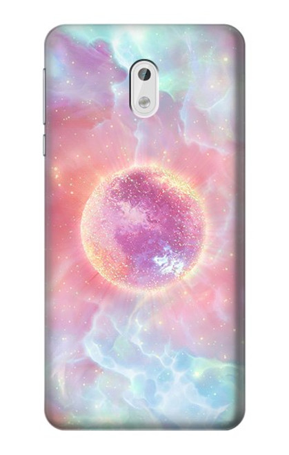 W3709 Pink Galaxy Hülle Schutzhülle Taschen und Leder Flip für Nokia 3