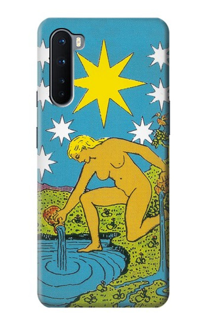 W3744 Tarot Card The Star Hülle Schutzhülle Taschen und Leder Flip für OnePlus Nord