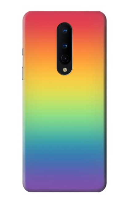 W3698 LGBT Gradient Pride Flag Hülle Schutzhülle Taschen und Leder Flip für OnePlus 8