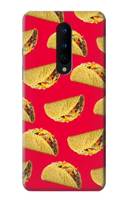 W3755 Mexican Taco Tacos Hülle Schutzhülle Taschen und Leder Flip für OnePlus 8