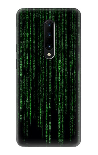 W3668 Binary Code Hülle Schutzhülle Taschen und Leder Flip für OnePlus 7 Pro