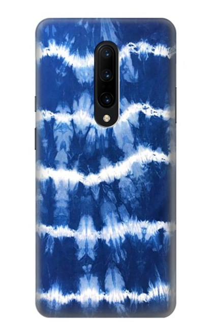 W3671 Blue Tie Dye Hülle Schutzhülle Taschen und Leder Flip für OnePlus 7 Pro