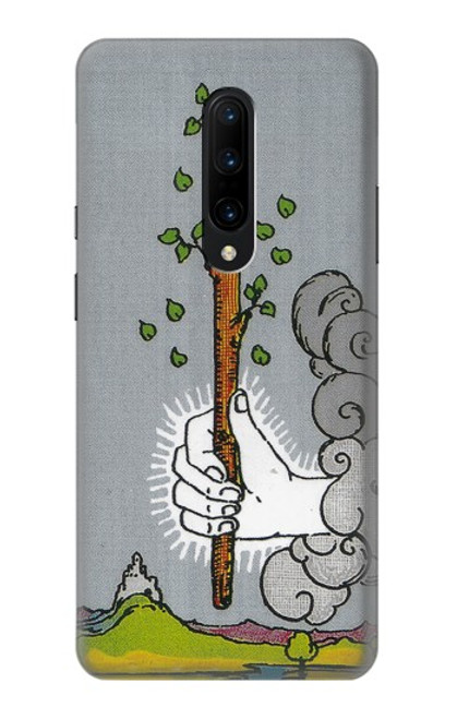 W3723 Tarot Card Age of Wands Hülle Schutzhülle Taschen und Leder Flip für OnePlus 7 Pro