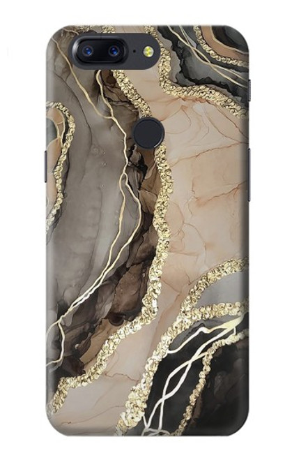 W3700 Marble Gold Graphic Printed Hülle Schutzhülle Taschen und Leder Flip für OnePlus 5T