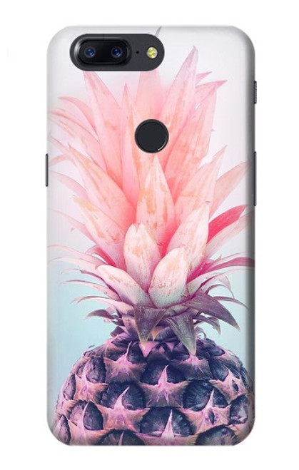 W3711 Pink Pineapple Hülle Schutzhülle Taschen und Leder Flip für OnePlus 5T