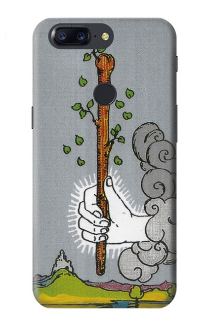 W3723 Tarot Card Age of Wands Hülle Schutzhülle Taschen und Leder Flip für OnePlus 5T