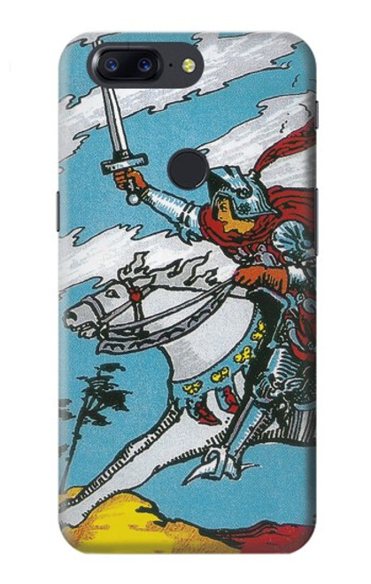 W3731 Tarot Card Knight of Swords Hülle Schutzhülle Taschen und Leder Flip für OnePlus 5T